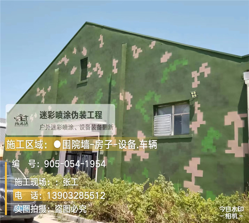 津南外墙数码迷彩漆施工报价清单（100㎡标准墙面测算）